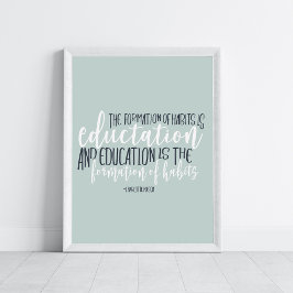 Homeschool Quote Charlotte Mason Wall Art Poster