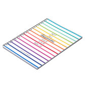 Homeschool Quote Notitieboek Colorful Rainbow Stri (Linkerzijde)
