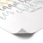 Homeschool Quote Rainbow Pastel Charlotte Mason Poster (Hoek)