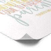 Homeschool Quote Typografie Art Poster (Hoek)