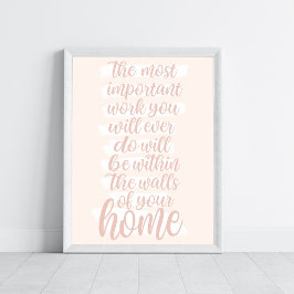 HomeSchool Quote Wall Art Pastel Kleuren Poster