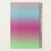 Homeschool Regenboog Gradiënt Ombre Kleurig Planner (Achterkant)
