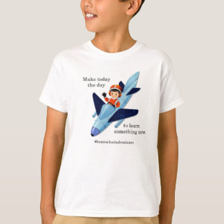 Homeschool Retro Rocket Adventure Learning Shirt