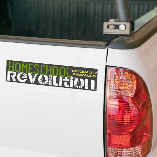 Homeschool Revolution - Originality Embraced Bumpersticker (Op Truck)
