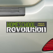 Homeschool Revolution Proud Parent Bumpersticker (Op auto)