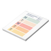 Homeschool Schema Pad Notitieblok (Linkerzijde)