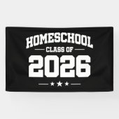 Homeschool Senior Class of 2026 Graduation Spandoek (Horizontaal)