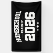 Homeschool Senior Class of 2026 Graduation Spandoek (Verticaal)