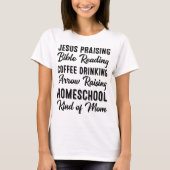 Homeschool Soort van moeder Klassieke Gesprekken T-shirt (Voorkant)