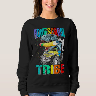 Homeschool Stam Monstertruck Dinosaurus Trui