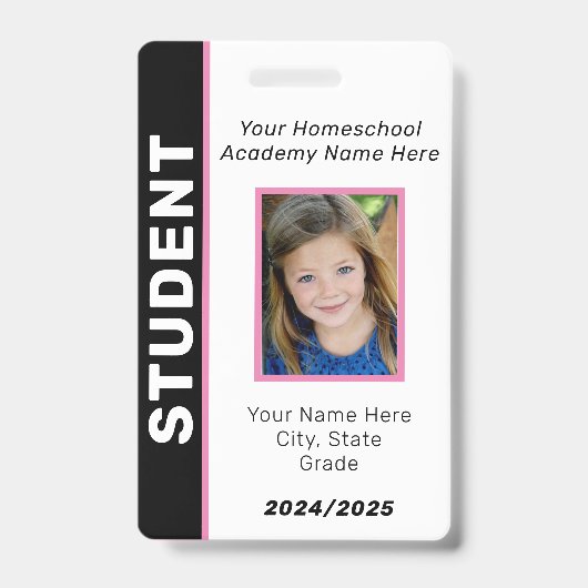 Homeschool Student ID Badge (Voorkant)