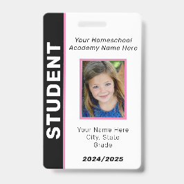 Homeschool Student ID Badge