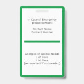 Homeschool Student ID Badge (Achterkant)