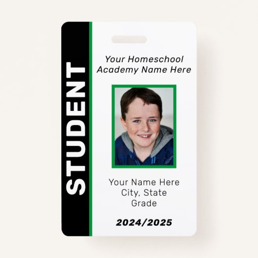 Homeschool Student ID Badge (Voorkant)