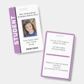 Homeschool Student ID Badge (Voor- en achterkant)