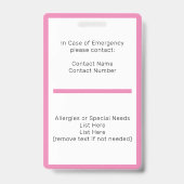 Homeschool Student ID Badge (Achterkant)