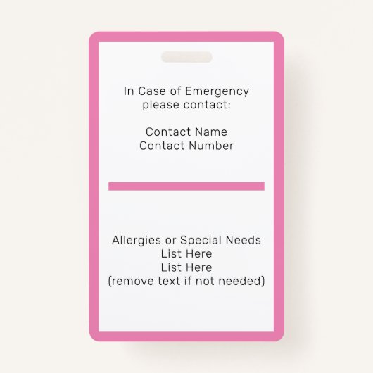 Homeschool Student ID Badge (Achterkant)