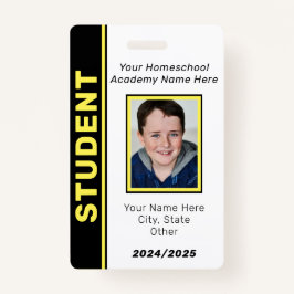 Homeschool Student ID Badge