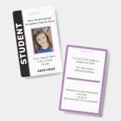 Homeschool Student ID Badge (Voor- en achterkant)