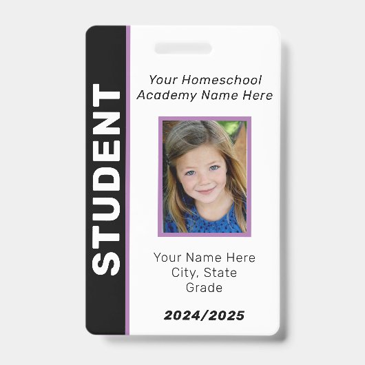 Homeschool Student ID Badge (Voorzijde)