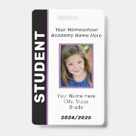 Homeschool Student ID Badge