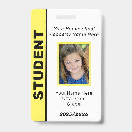 Homeschool Student ID Badge