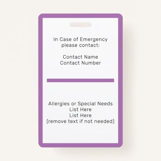 Homeschool Student ID Badge (Achterkant)