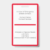 Homeschool Student ID Badge (Back)