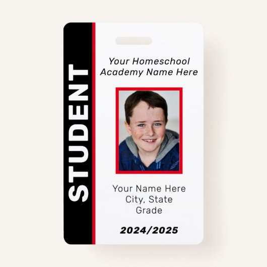 Homeschool Student ID Badge (Voorkant)
