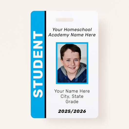 Homeschool Student ID Badge (Voorkant)