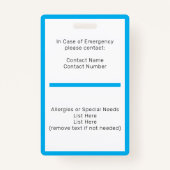 Homeschool Student ID Badge (Achterkant)