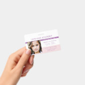 Homeschool Student ID Badge | Kalmerende lavendel (Handheld)