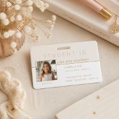 Homeschool Student ID Badge | Modern Goud