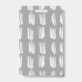 Homeschool Student ID Badge | Modern grijs vertica (Achterkant)