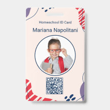 Homeschool Student ID Badge | Rood & Blauw Biologi