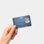 Homeschool Student ID Denim Jean Badge (Handheld)