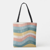 Homeschool Tamara L. Chilver Quote Retro Wave Tote Bag (Achterkant)