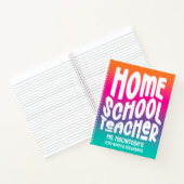 Homeschool Teacher Colorful Ombre Notitieboek (Binnen)