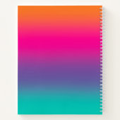 Homeschool Teacher Colorful Ombre Notitieboek (Achterkant)