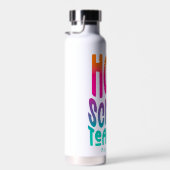 Homeschool Teacher Colorful Ombre Text Waterfles (Rechts)