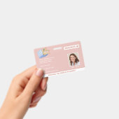 Homeschool Teacher ID Book Flowers Badge (Handheld)