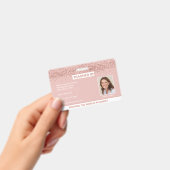 Homeschool Teacher ID Roos Gold Glitter Badge (Handheld)