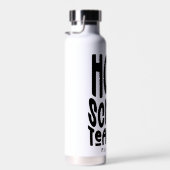 Homeschool Teacher Minimalist Typography Waterfles (Rechts)