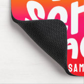 Homeschool Teacher Orange Red Ombre Muismat (Hoek)