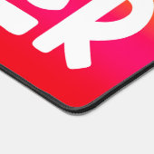 Homeschool Teacher | Text Design Orange Red Ombre Bureaumat (Hoek)