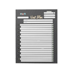 HOMESCHOOL UNIT PLAN 10 EENHEDEN notebookpad Notitieblok