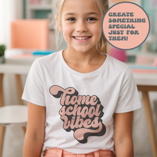 Homeschool Vibes Retro T-shirt