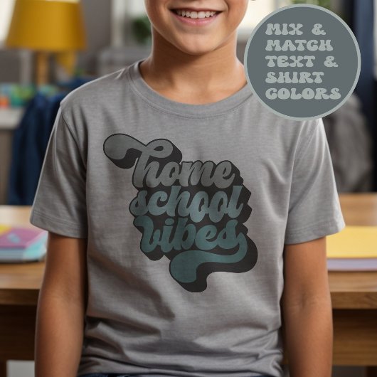 Homeschool Vibes Retro T-shirt
