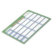 HOMESCHOOL WEEKLY PLANNER 3 kolompad Notitieblok (Schuin)