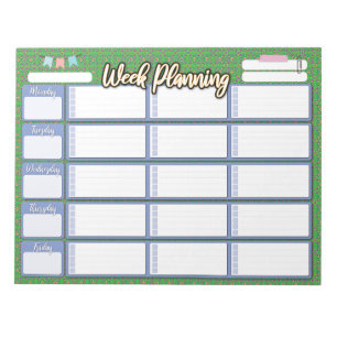HOMESCHOOL WEEKLY PLANNER 3 kolompad Notitieblok